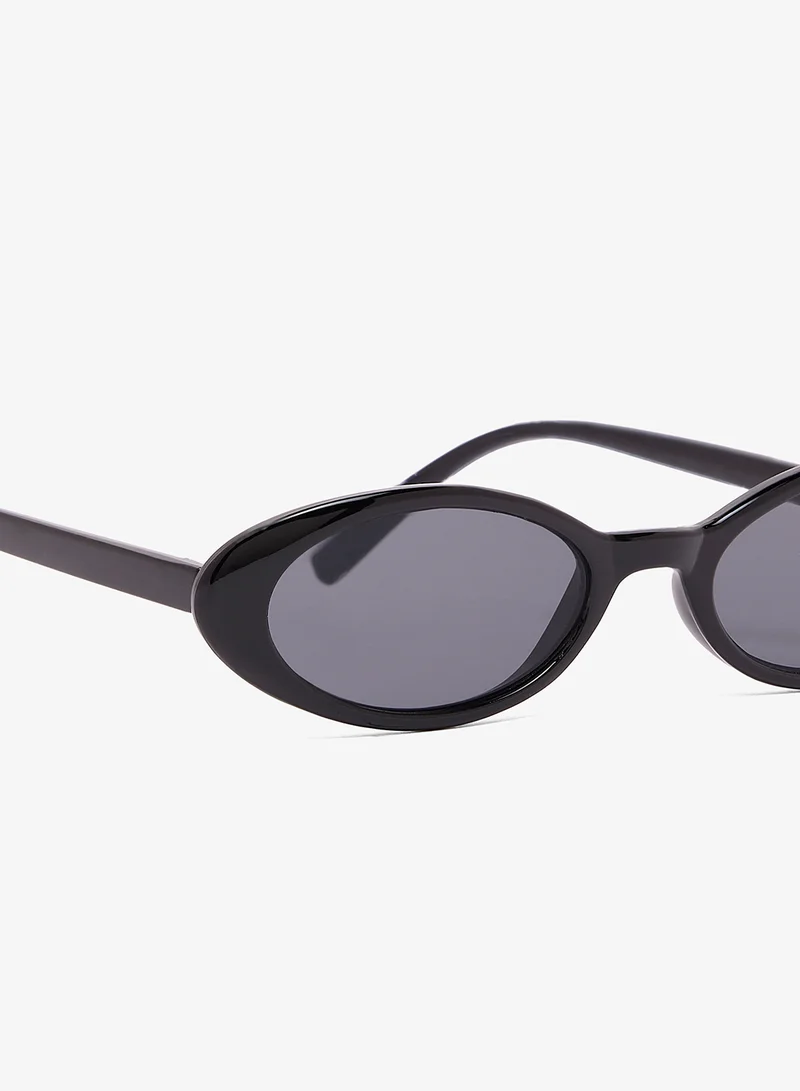 Ginger Black Classic Oval Polarized Sunglasses for Women | Best Price UAE
